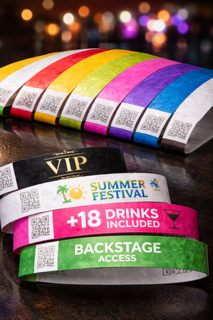 Pulseras Tyvek discotecas festivales