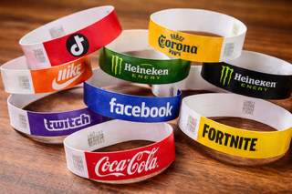 Colores modelos pulseras Tyvek disponibles