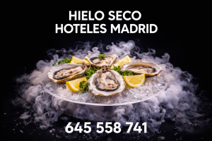 utilizando hielo seco para crear efecto humo en un plato gourmet