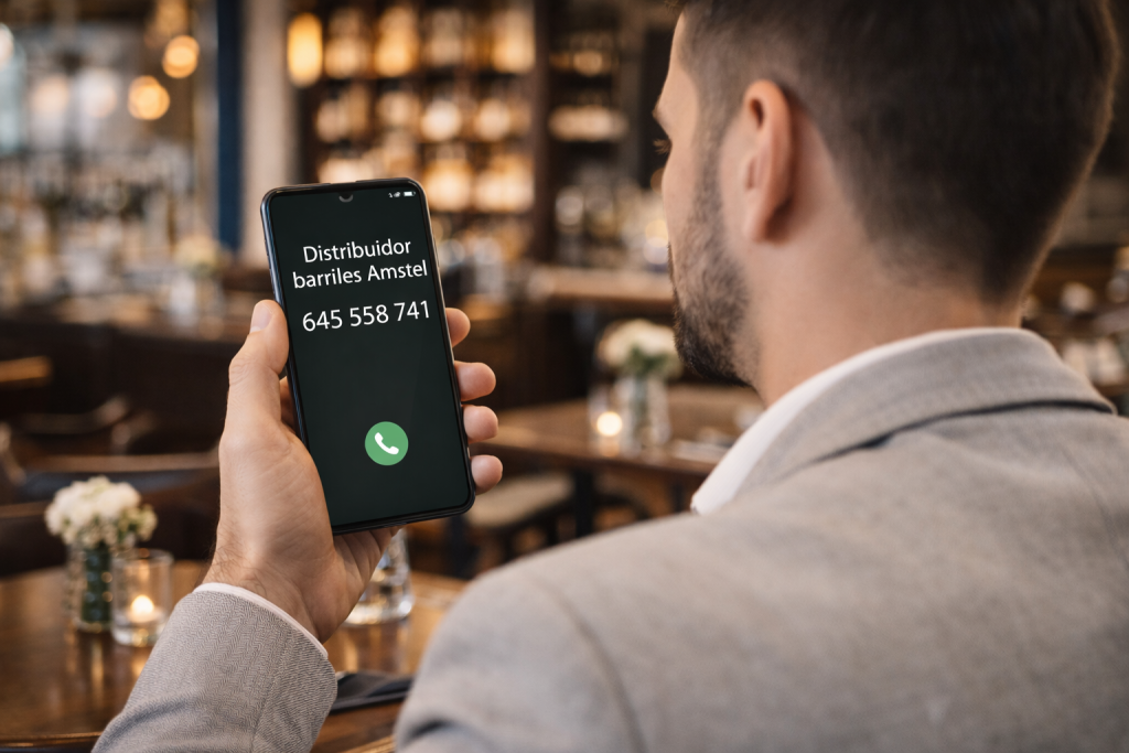 teléfono para pedir barriles amstel en madrid