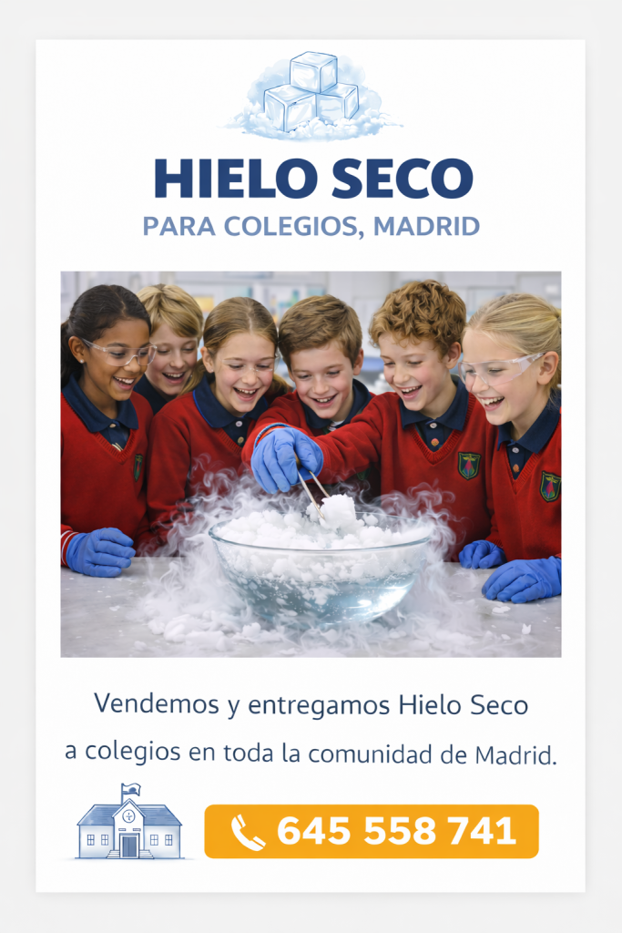 Contactar para suministro urgente de acido carbonico solido para institutos