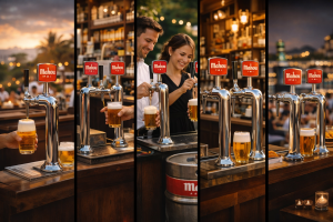 Empresa de distribución urgente de barril Mahou en Madrid