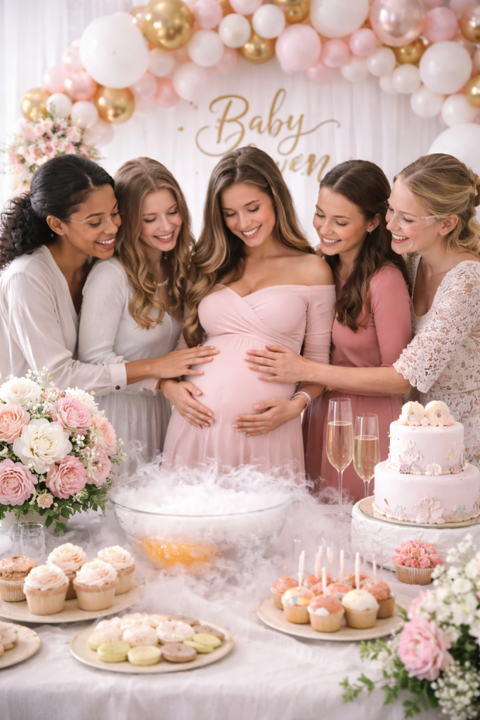 Diferente elegante y memorable baby shower