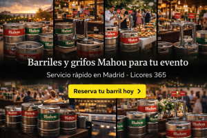 Reparto urgente de barril Mahou en Madrid y alrededores