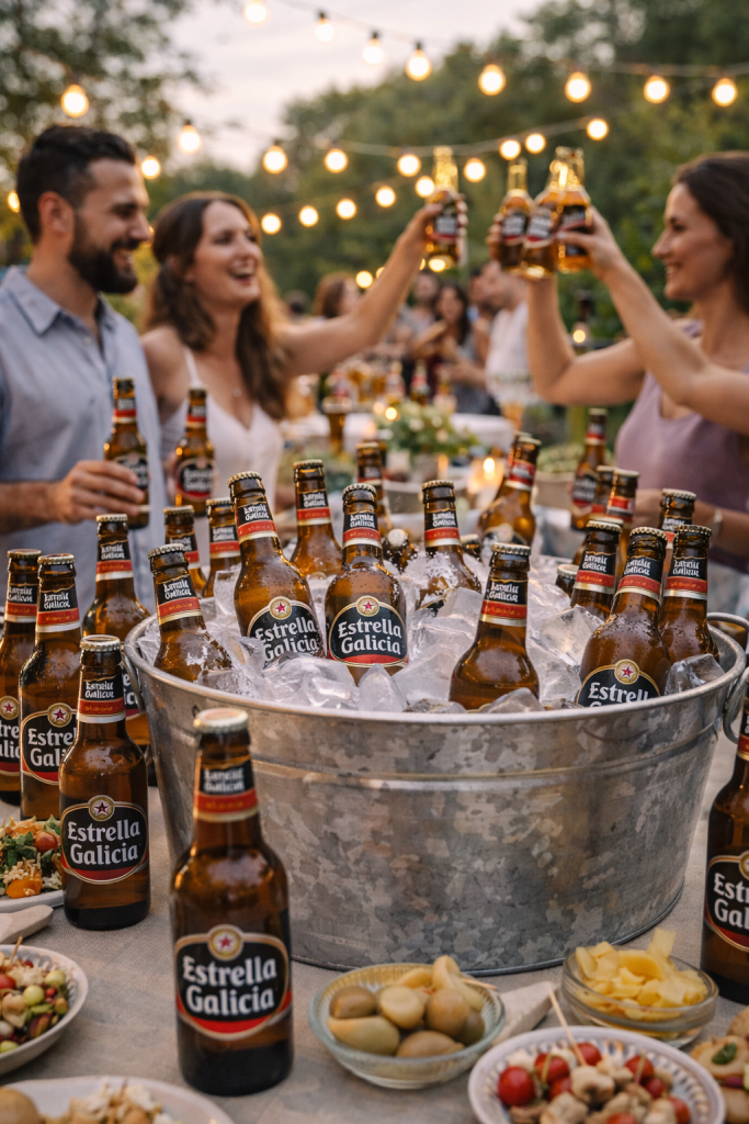 reparto de barriles estrella galicia en diferentes zonas de madrid